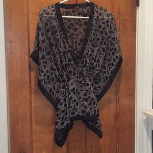 Printed swimsuit cover up